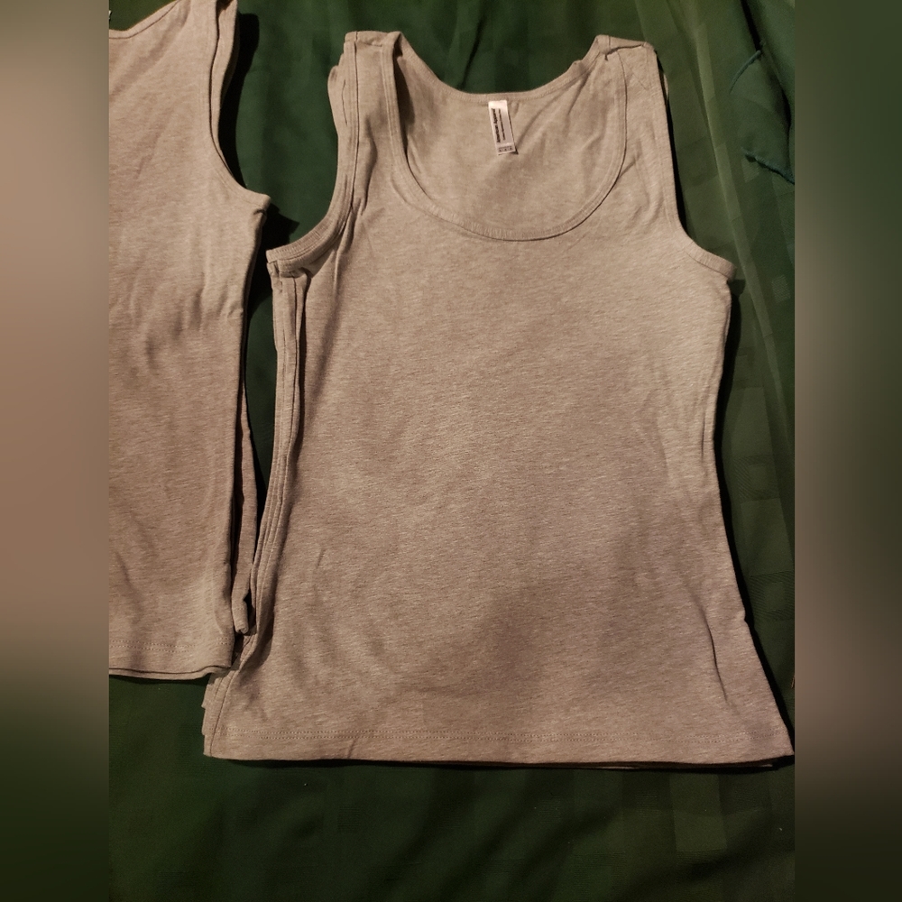 5 Medium Grey Tank Tops